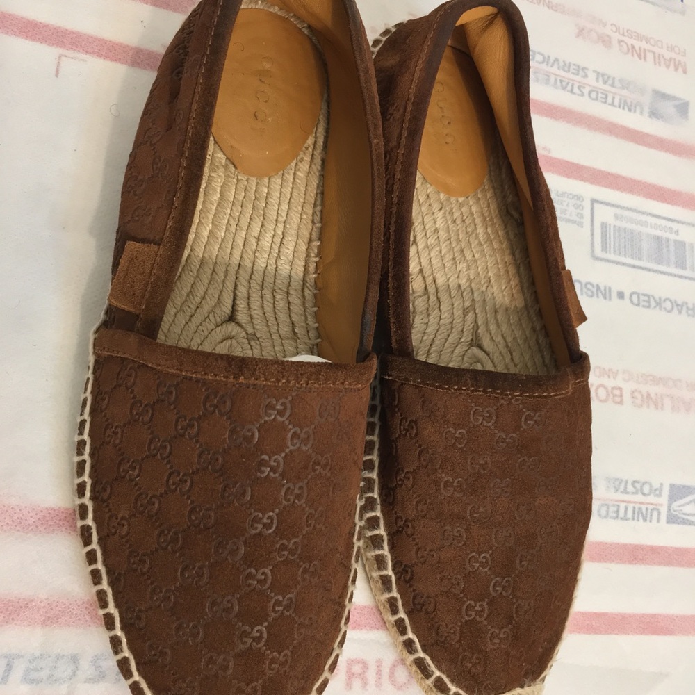 Gucci Espadrille Loafers slip-on. Made in Italy Size 37.5. Great condition - Picture 3 of 16